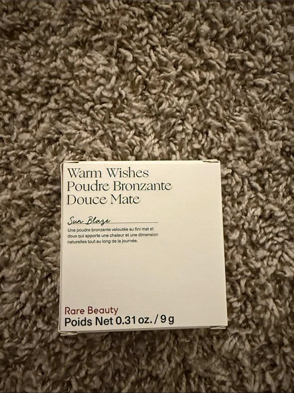 Rare Beauty Warm Wishes Soft Matte Powder Bronzer - Sun Blaze (Warm Brown)